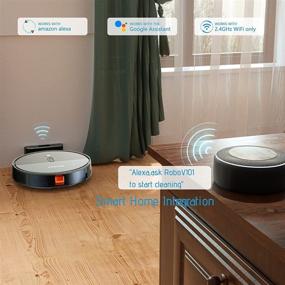 img 2 attached to Coowa RoboV101: Smart Mapping Robot Vacuum with Visual Navigation, Alexa 🤖 Connectivity, and 2000Pa Suction Power - Ideal for Carpet and Pet Hair