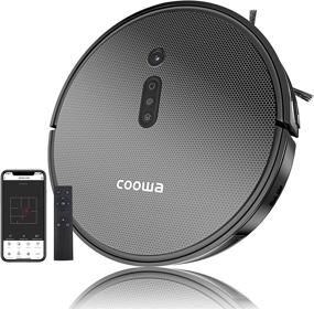 img 4 attached to Coowa RoboV101: Smart Mapping Robot Vacuum with Visual Navigation, Alexa 🤖 Connectivity, and 2000Pa Suction Power - Ideal for Carpet and Pet Hair