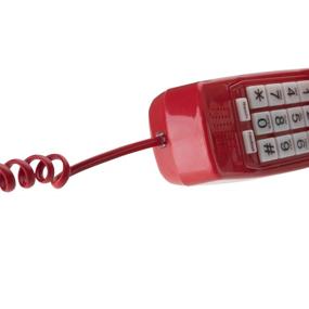 img 2 attached to 📞 Tangle-Free Crimson Red Phone Cord for Landline - High-Quality Sound, Easy to Use - Ideal for Office or Home (15ft)