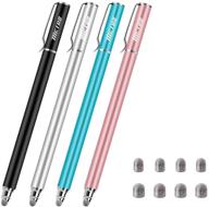 🖊️ metro universal stylus pens - enhanced sensitivity capacitive styluses with 2-in-1 fiber tips for ipad, iphone, tablets & cell phones - includes 8 bonus replaceable tips logo