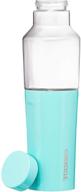 💦 gloss turquoise corkcicle 20oz hybrid canteen: insulated glass water bottle with stainless steel twist логотип