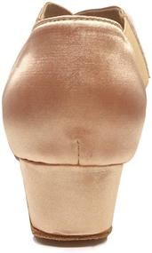 img 2 attached to 👠 Women's Low Heel Ballroom Dance Shoes with 1.5in Heels - Salsa, Batchata, Social, Beginner, Practice, Wedding Dancing - YT04