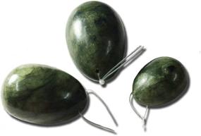 img 2 attached to 🥚 Natural Stone Jade Eggs Set of 3: Boost Bladder Control and Strengthen Pelvic Floor Muscles - Affordable & Pre-drilled with Instruction Guide