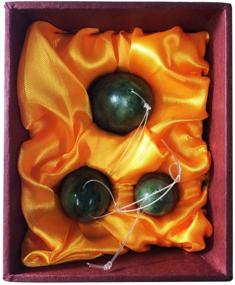 img 4 attached to 🥚 Natural Stone Jade Eggs Set of 3: Boost Bladder Control and Strengthen Pelvic Floor Muscles - Affordable & Pre-drilled with Instruction Guide