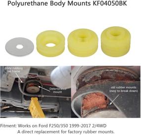 img 2 attached to Polyurethane Body Mounts KF04050BK Ford