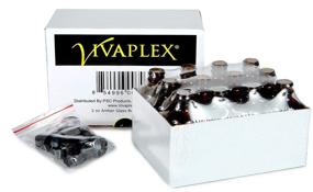 img 2 attached to Vivaplex 12-Pack of Amber 2 oz Glass Bottles with Lids