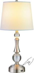 img 4 attached to 💡 23" USB Crystal Table Lamp with Touch Control and Dimmable Feature - Perfect for Living Room and Bedroom