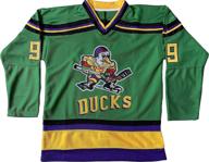 🏒 96 charlie conway mighty ducks 99 adam banks hockey jersey for ice movie logo