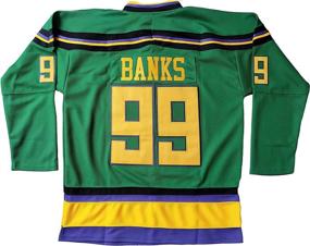 img 2 attached to 🏒 96 Charlie Conway Mighty Ducks 99 Adam Banks Hockey Jersey for Ice Movie