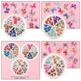 img 3 attached to 🦋 PAGOW 90pcs 3D Acrylic Butterfly Charms for Nails, 18 Colors Butterfly Nail Glitter Sets, Acrylic Butterfly Nail Charms for Nail Art Decoration & DIY Crafting Design
