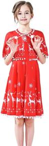 img 3 attached to 🎄 Christmas Holiday Girls' Clothing: Girls' Dress Cloak for Festive Fashion!