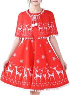 🎄 christmas holiday girls' clothing: girls' dress cloak for festive fashion! logo