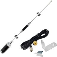 hys nmo dual band 2m/70cm antenna 100w with nmo mount, rg58 cable, uhf-male connector and l shape fender for mobile radio transceiver logo