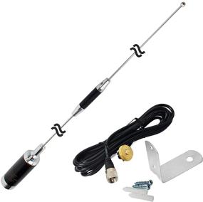 img 4 attached to HYS NMO Dual Band 2M/70CM Antenna 100W with NMO Mount, RG58 Cable, UHF-Male Connector and L Shape Fender for Mobile Radio Transceiver