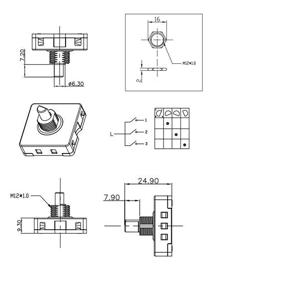 img 2 attached to HQRP 4 Position 3 Speed 120V 250V Selector Switch