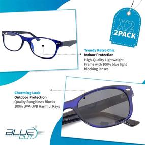img 3 attached to 👓 Kid's Blue Light Blocking Glasses: Anti-Fatigue, Anti-Glare Gaming Eyewear with UV400-Blocking Sunglasses – Perfect Gift