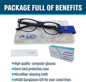 img 1 attached to 👓 Kid's Blue Light Blocking Glasses: Anti-Fatigue, Anti-Glare Gaming Eyewear with UV400-Blocking Sunglasses – Perfect Gift
