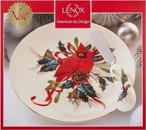 img 3 attached to Тарелка для сыра Lenox Winter Greetings