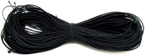 img 2 attached to 🔗 Amaney 1mm Black Elastic Cord for Jewelry Making - Stretch String Fabric Crafting Cords, Beading Threads, 20m Length