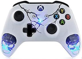 img 3 attached to 💀 Unique Design Skulls White Xbox One S Controller with 3.5 Jack for Enhanced Gameplay