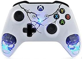 img 1 attached to 💀 Unique Design Skulls White Xbox One S Controller with 3.5 Jack for Enhanced Gameplay
