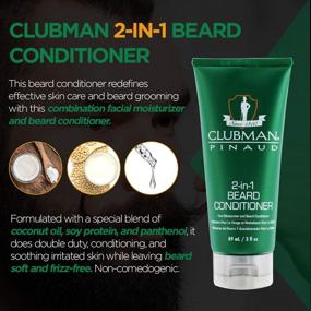 img 1 attached to 🧴 Clubman Pinaud 2-in-1 Beard Conditioner and Face Moisturizer – Double 3 oz Pack