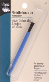 img 2 attached to 🧵 Dritz Brush Needle Inserter, Blue: Easy Needle Threader and Thread Guide for Effortless Sewing