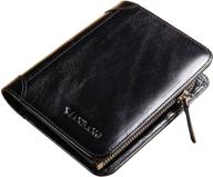 👜 high-quality genuine cowhide leather bifold men's wallets, card cases & money organizers with ample capacity logo