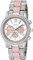 ⌚ stylish and chic xoxo women's quartz silver-toned watch (xo5919) logo