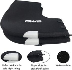 img 2 attached to 🚴 BNVB Bike Handlebar Mitts - Winter Cold Weather Cyclist Pogies Mittens Gloves - Rainproof Windproof Unisex Bicycle Hand Warmers - Mountain Cycling, MTB, Motorcycling