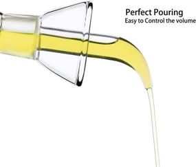 img 3 attached to 🍶 HAIZEEN 18 oz / 500 ml Olive Oil & Vinegar Dispenser with Non Drip Spout - Oil Pourer Bottles for Kitchen BBQ and Bathroom - Soap Dispenser