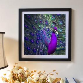 img 2 attached to 🦚 Изысканный павлин - набор для творчества 5D Diamond Painting с номерными схемами - рисуйте с бриллиантами крестиком - вышивка кристаллами ринестонов - рукоделие для домашнего декора