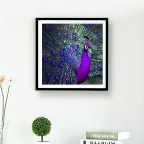 img 3 attached to 🦚 Изысканный павлин - набор для творчества 5D Diamond Painting с номерными схемами - рисуйте с бриллиантами крестиком - вышивка кристаллами ринестонов - рукоделие для домашнего декора