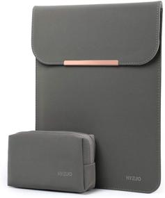 img 4 attached to 💻 HYZUO 13-13.5 Inch Laptop Sleeve Case: Compatible with Surface Laptop & Various Models of MacBook Pro & iPad Pro - Dark Gray