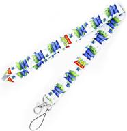 👽 disney toy story alien lanyard keychain: unique id badge holder logo