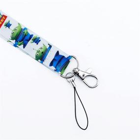 img 2 attached to 👽 Disney Toy Story Alien Lanyard Keychain: Unique ID Badge Holder