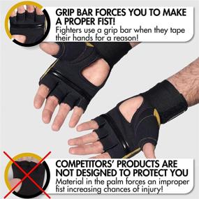 img 3 attached to 💰 MoneyFyte Gel Hand Wraps for Boxing Gloves – Men Women Kids Kickboxing Muay Thai MMA – Boxing Inner Gloves Quick Wraps Knuckle Wrist Wrap Handwraps