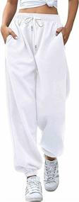 img 4 attached to 👖 Ultimate Comfort and Style: AROGONE Women's High Waist Cotton Lounge Sweatpants with Pockets - Perfect for Athletic Workouts and Jogging