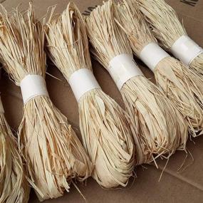 img 2 attached to 🎁 6 Rolls of Natural Raffia Grass: Perfect for DIY Crafts, Wedding Party Decor, and Rustic Gift Wrapping