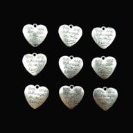 💌 40 pcs heart-felt message charms: ideal for crafting bracelets, necklaces, and jewelry findings logo