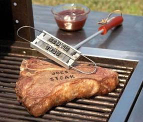 img 1 attached to 🔥 Alphabet BBQ Branding Iron Set with Interchangeable Letters for Personalized Names