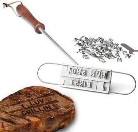 img 2 attached to 🔥 Alphabet BBQ Branding Iron Set with Interchangeable Letters for Personalized Names