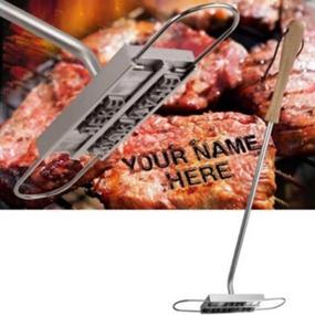 img 4 attached to 🔥 Alphabet BBQ Branding Iron Set with Interchangeable Letters for Personalized Names