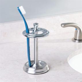img 3 attached to InterDesign Toothbrush Organizer Countertops Stainless
