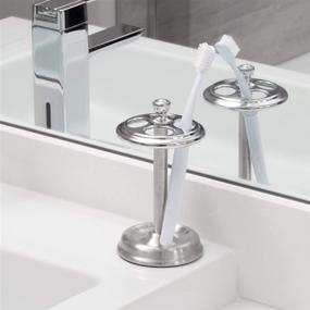 img 2 attached to InterDesign Toothbrush Organizer Countertops Stainless