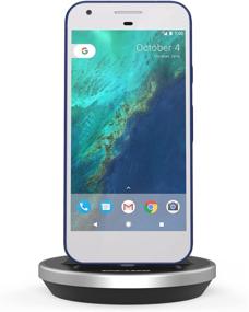 img 3 attached to 💡 Versatile Encased Google Pixel/Pixel XL Desktop Charging Dock: Case-Compatible with Adjustable Height Mount and Type C Charger, in Sleek Aluminum/Black Design