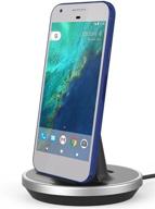 💡 versatile encased google pixel/pixel xl desktop charging dock: case-compatible with adjustable height mount and type c charger, in sleek aluminum/black design logo