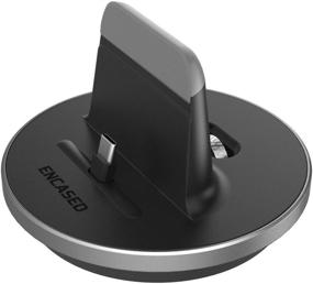 img 2 attached to 💡 Versatile Encased Google Pixel/Pixel XL Desktop Charging Dock: Case-Compatible with Adjustable Height Mount and Type C Charger, in Sleek Aluminum/Black Design