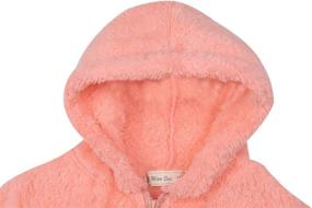 img 2 attached to 👧 Miss Bei Girl's Boy Fuzzy Fleece Sherpa Hoodie - Warm Pullover with Pockets