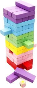 img 4 attached to 🏗️ Lewo Wooden Stackable Building Blocks